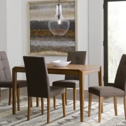 Walnut Transitional Wooden Dining Table-Kirkland's Home Online