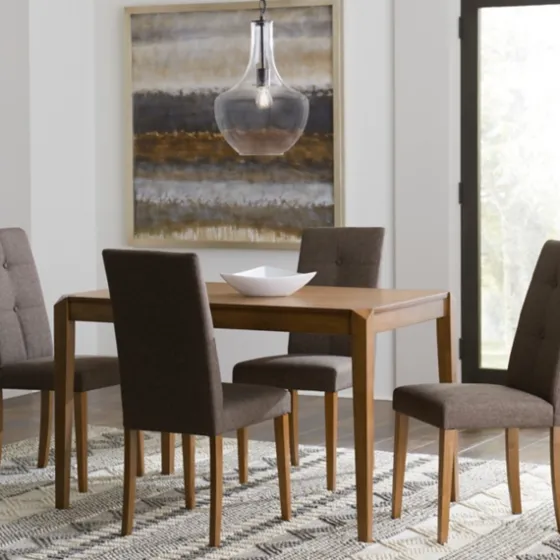 Walnut Transitional Wooden Dining Table-Kirkland's Home Online