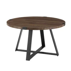 Walnut Urban Rustic Round Coffee Table-Kirkland's Home Shop
