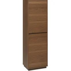 Walnut Wood 2-Door Modern Bookshelf-Kirkland's Home Discount
