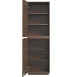 Walnut Wood 2-Door Modern Bookshelf-Kirkland's Home Discount