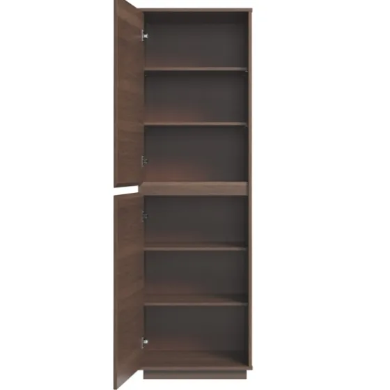 Walnut Wood 2-Door Modern Bookshelf-Kirkland's Home Discount
