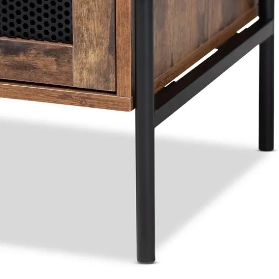 Walnut Wood 2-Door Tv Stand-Kirkland's Home Store