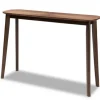 Walnut Wood Frame Splayed Legs Console-Kirkland's Home Clearance