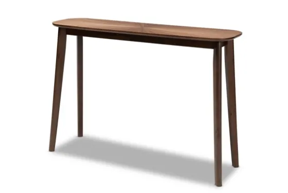 Walnut Wood Frame Splayed Legs Console-Kirkland's Home Clearance