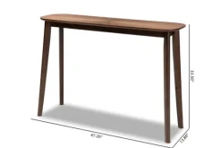 Walnut Wood Frame Splayed Legs Console-Kirkland's Home Clearance