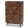 Walnut Wood Grain 5-Drawer Chest-Kirkland's Home Best Sale