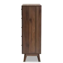 Walnut Wood Grain 5-Drawer Chest-Kirkland's Home Best Sale