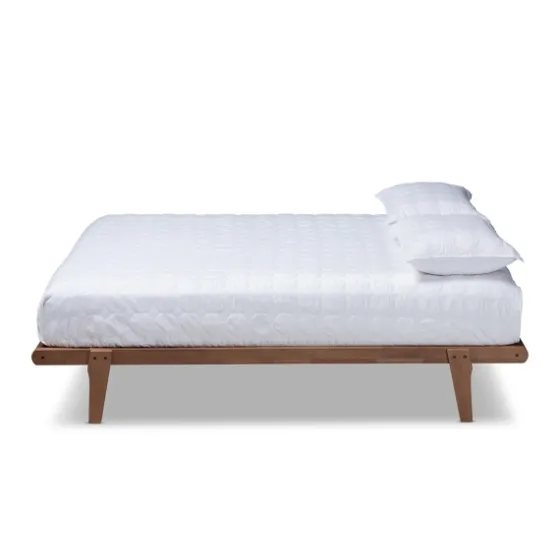 Walnut Wood King Platform Bed-Kirkland's Home Cheap