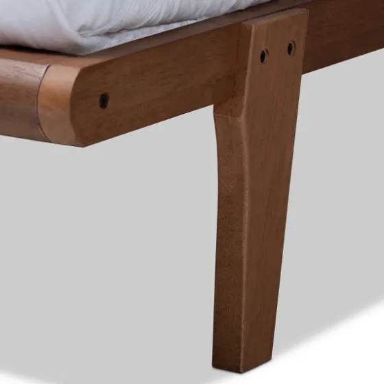 Walnut Wood King Platform Bed-Kirkland's Home Cheap
