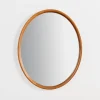 Walnut Wood Oval Wall Mirror-Kirkland's Home Outlet