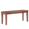 Walnut Wooden Dining Bench-Kirkland's Home Shop
