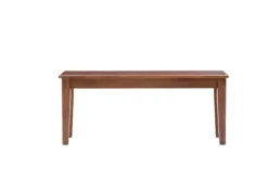 Walnut Wooden Dining Bench-Kirkland's Home Shop