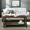 Walnut X-Frame Rustic Wood Coffee Table-Kirkland's Home Outlet