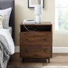 Warm Brown Curved Top Nightstand Table-Kirkland's Home Shop