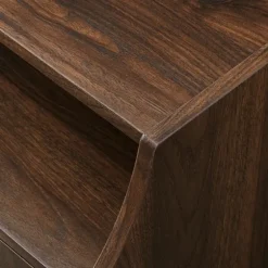 Warm Brown Curved Top Nightstand Table-Kirkland's Home Shop