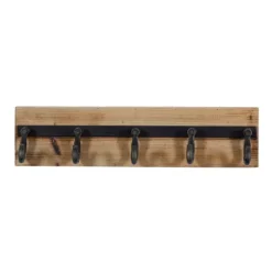 Warm Brown Industrial Iron Wall Hooks-Kirkland's Home Online