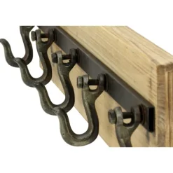 Warm Brown Industrial Iron Wall Hooks-Kirkland's Home Online