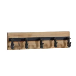 Warm Brown Industrial Iron Wall Hooks-Kirkland's Home Online