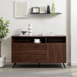 Warm Brown Lizzy Mid-Century Modern Sideboard-Kirkland's Home Outlet