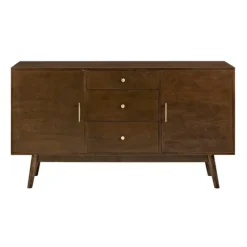 Warm Brown Mid-Century Modern Storage Console-Kirkland's Home Discount