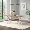 Warm Cherry Birch Trestle Base Dining Table-Kirkland's Home Sale