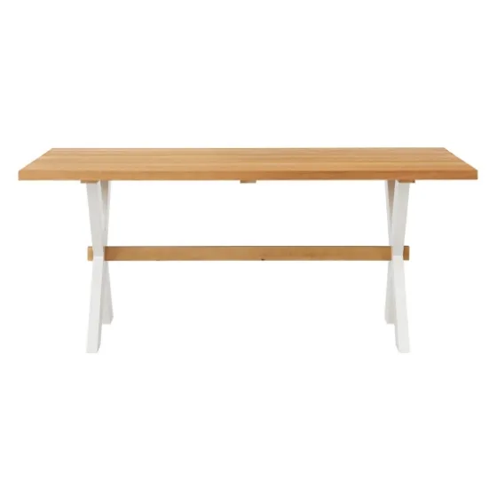 Warm Cherry Birch Trestle Base Dining Table-Kirkland's Home Sale
