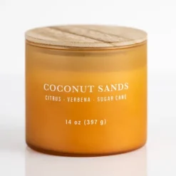 Warm Coconut Sands Triple Wick Jar Candle-Kirkland's Home Shop