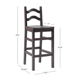 Warm Ladder Back Bar Stools, Set Of 2-Kirkland's Home Fashion
