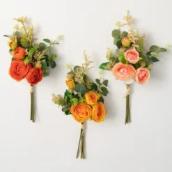 Warm Ranunculus Bouquets, Set Of 3-Kirkland's Home Outlet
