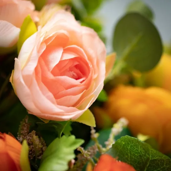 Warm Ranunculus Bouquets, Set Of 3-Kirkland's Home Outlet