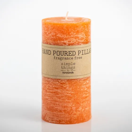 Warm Unscented Pillar Candle, 4X6 In.-Kirkland's Home Discount