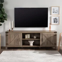 Wash Barn Door Tv Stand-Kirkland's Home Cheap