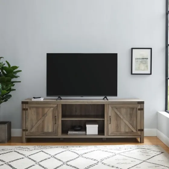 Wash Barn Door Tv Stand-Kirkland's Home Cheap