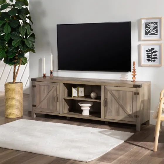Wash Barn Door Tv Stand-Kirkland's Home Cheap