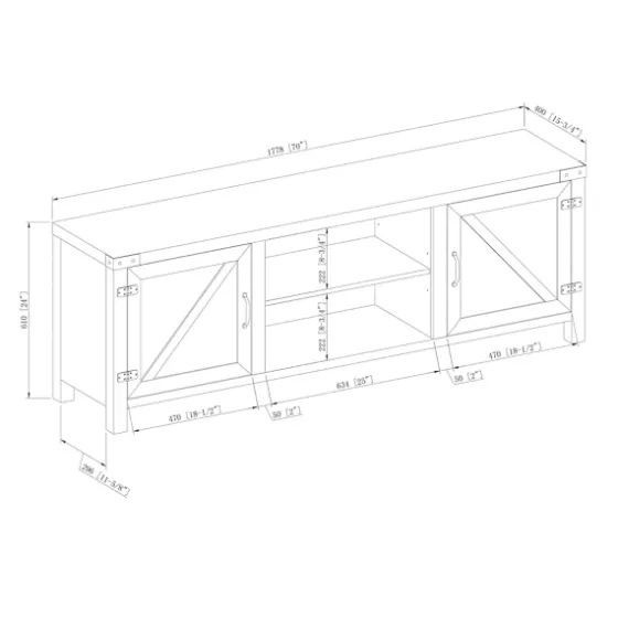Wash Barn Door Tv Stand-Kirkland's Home Cheap