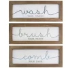 Wash Brush Comb Framed Wall Plaques, Set Of 3-Kirkland's Home Flash Sale