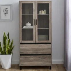 Wash Glass Door Storage Hutch-Kirkland's Home Hot