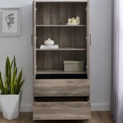 Wash Glass Door Storage Hutch-Kirkland's Home Hot