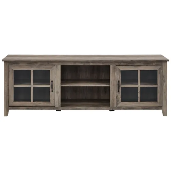 Wash Glass Door Tv Stand-Kirkland's Home Best Sale
