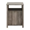 Wash Grooved Door Side Table-Kirkland's Home Sale