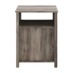 Wash Grooved Door Side Table-Kirkland's Home Sale