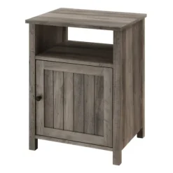 Wash Grooved Door Side Table-Kirkland's Home Sale