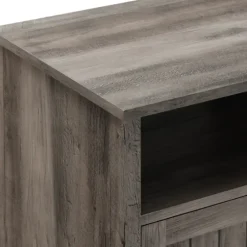 Wash Grooved Door Side Table-Kirkland's Home Sale