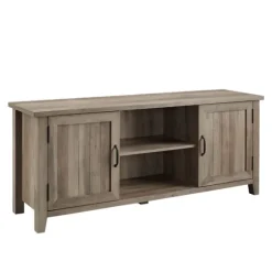 Wash Grooved Door Tv Stand-Kirkland's Home Sale