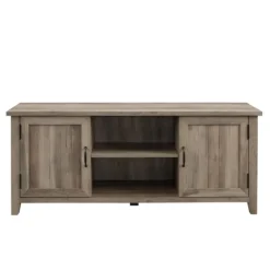 Wash Grooved Door Tv Stand-Kirkland's Home Sale