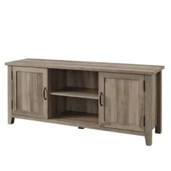 Wash Grooved Door Tv Stand-Kirkland's Home Sale