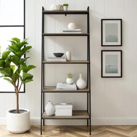 Wash Industrial Ladder Bookshelf-Kirkland's Home Hot