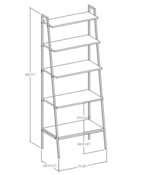 Wash Industrial Ladder Bookshelf-Kirkland's Home Hot