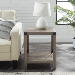 Wash Industrial X-Frame Accent Table-Kirkland's Home Flash Sale